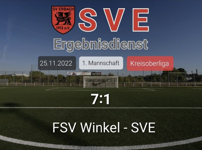 Ergebnis 1._FSV Winkel – SVE 7-1