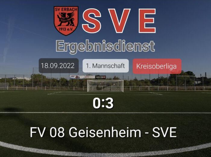 Ergebnis 1._Geisenheim – SVE 0-3