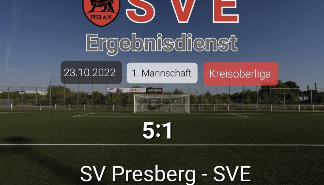 Ergebnis 1._Presberg- SVE 5-1