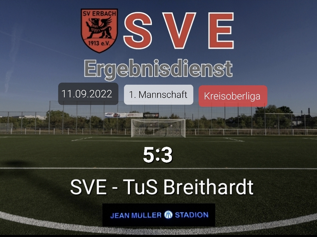 Ergebnis 1._SVE – Breithardt 5-3