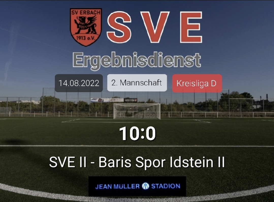 Ergebnis 2._Erbach – Idstein 10-0