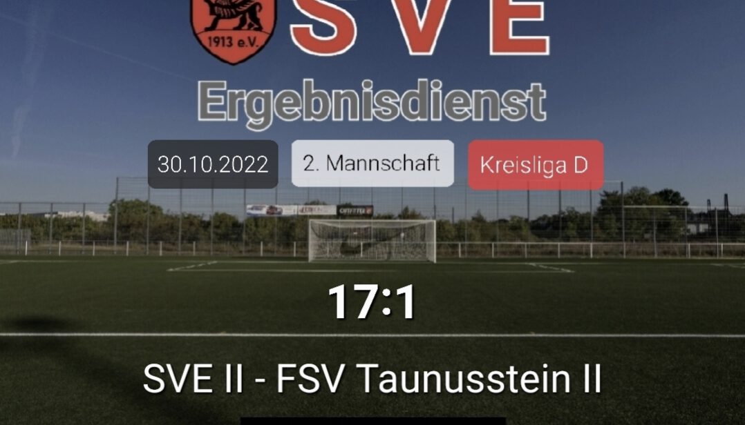 Ergebnis 2._Erbach – Taunusstein 17-1