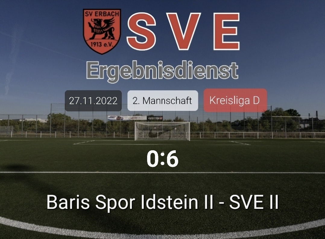 Ergebnis 2._Idstein – Erbach 0-6