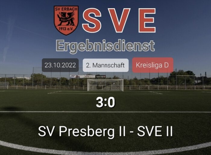 Ergebnis 2._Presberg – Erbach 3-0