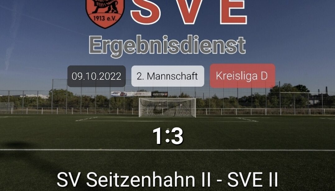 Ergebnis 2._Seitzenhahn – Erbach 1-3