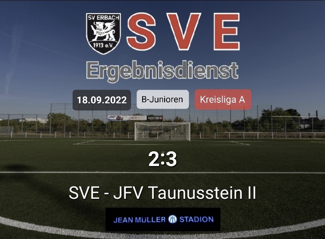 Ergebnis B_Erbach – Taunusstein 2-3
