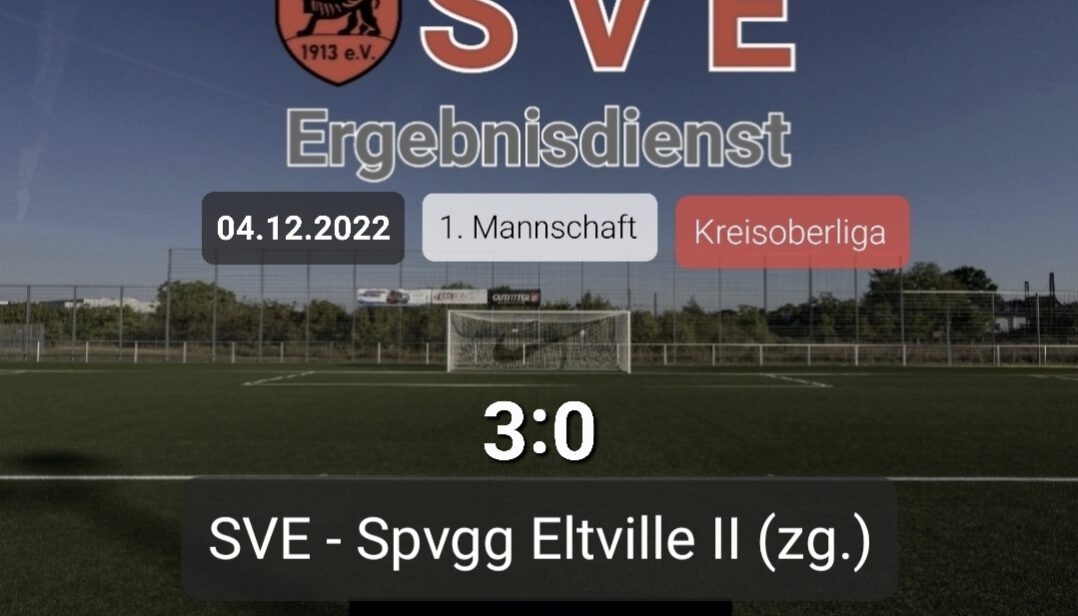 Ergebnis 1._SVE – Spvgg Eltville II 3-0