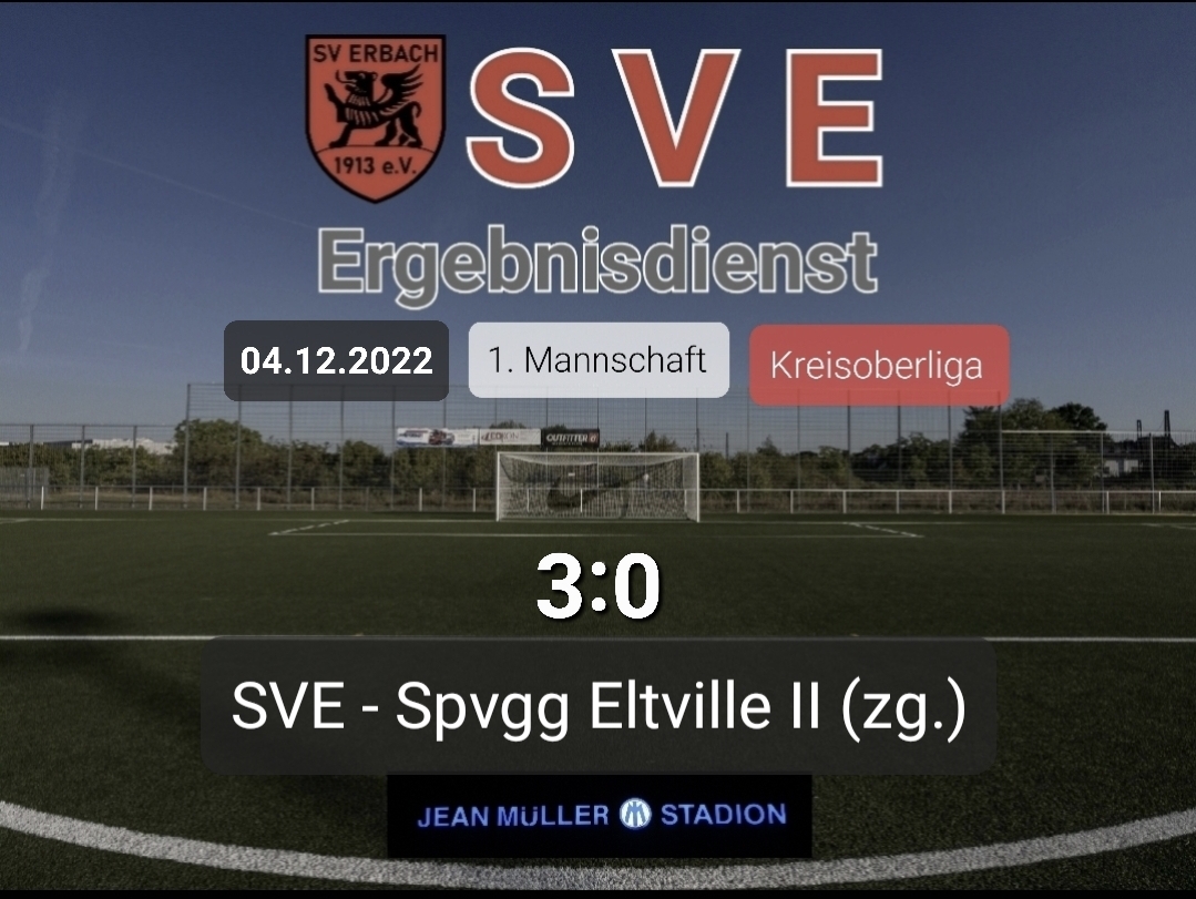 Ergebnis 1._SVE – Spvgg Eltville II 3-0