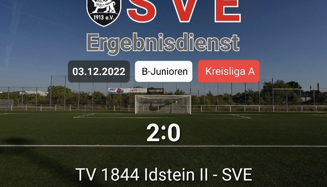 Ergebnis B_TV 1844 Idstein – Erbach 2-0
