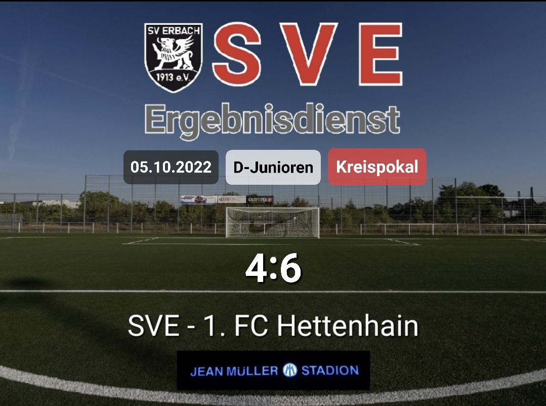 Ergebnis D_Erbach – 1. FC Hettenhain 4-6