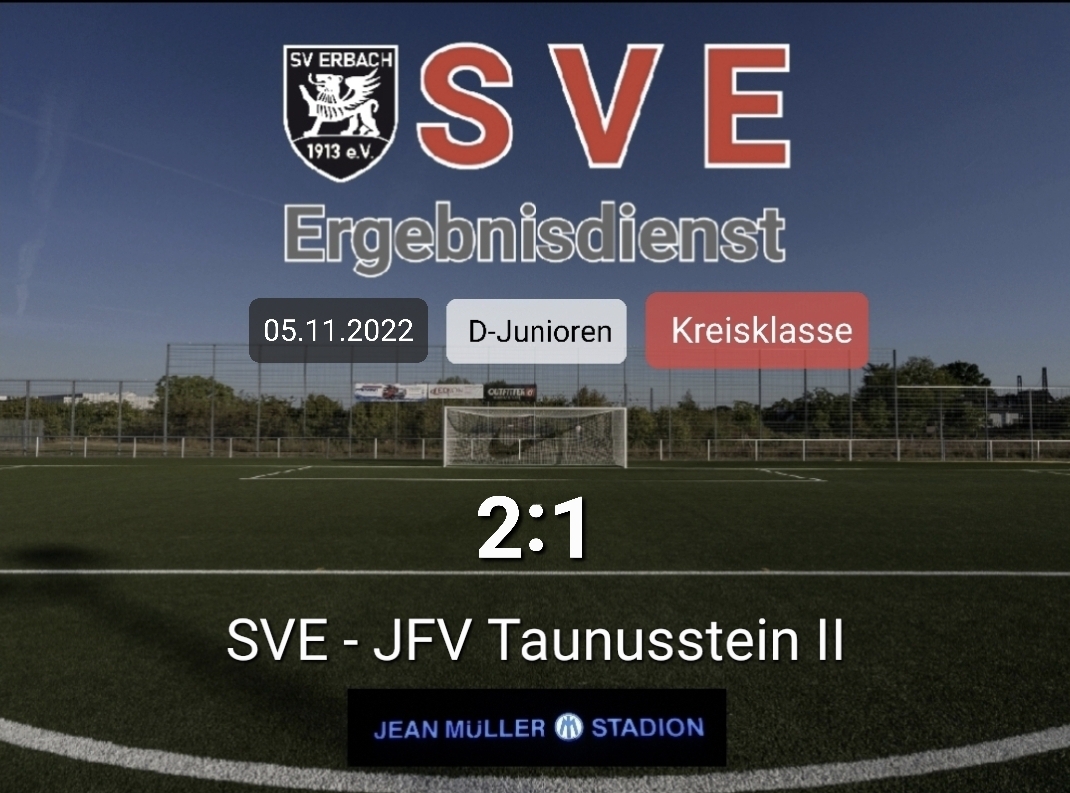 Ergebnis D_Erbach – JFV Taunusstein II 2-1