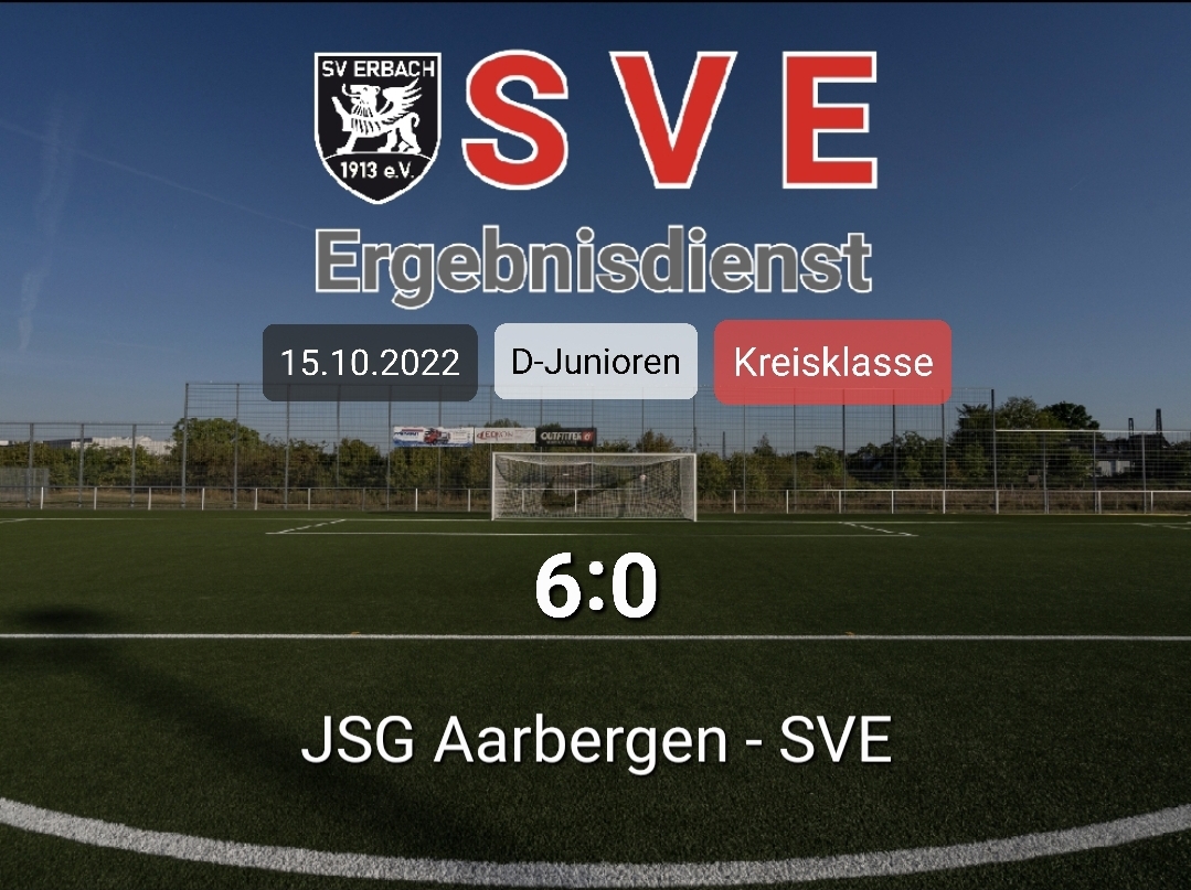 Ergebnis D_JSG Aarbergen – Erbach 6-0
