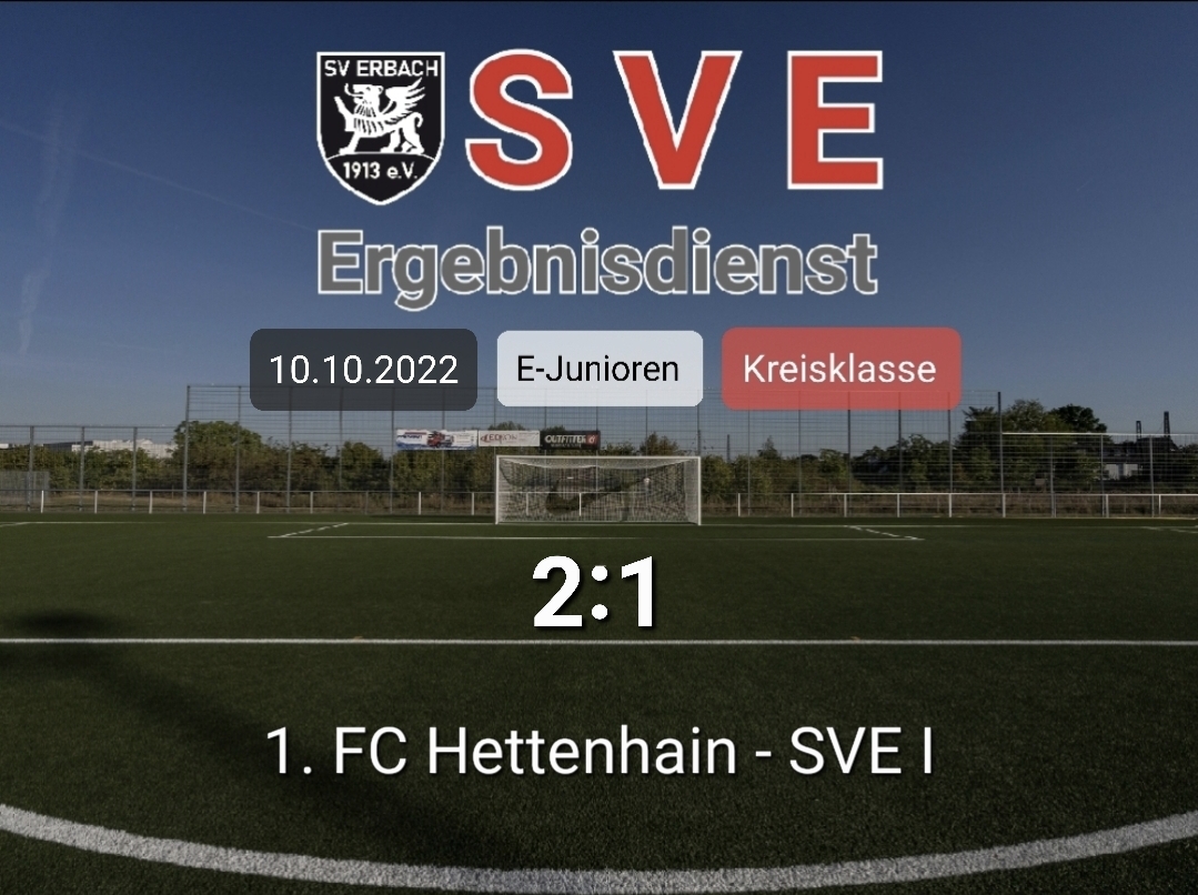 Ergebnis E1_1. FC Hettenhain – Erbach 2-1