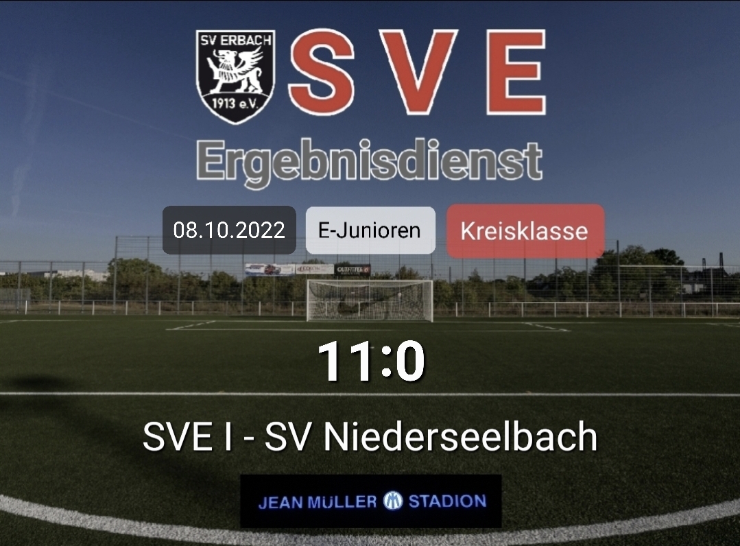 Ergebnis E1_Erbach – SV Niederseelbach 11-0