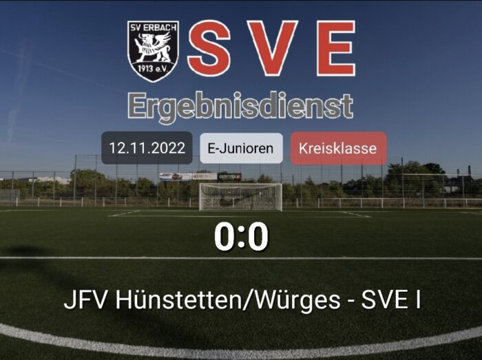 Ergebnis E1_JFV Hünstetten_Würges – Erbach 0-0