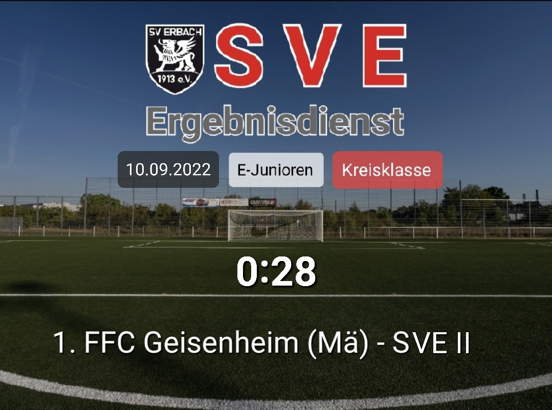 Ergebnis E2_1. FFC Geisenheim (Mä) – Erbach 0-28