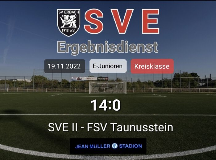 Ergebnis E2_Erbach – FSV Taunusstein 14-0