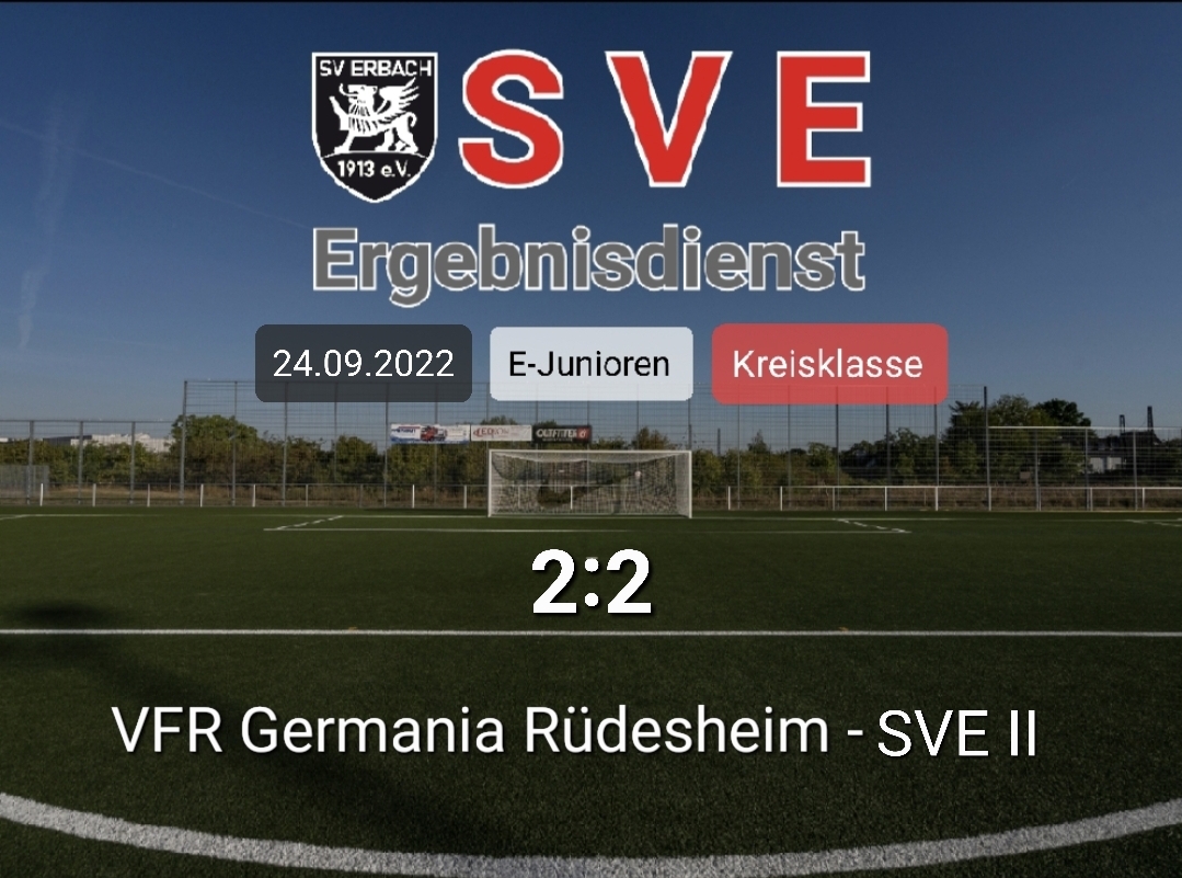Ergebnis E2_VFR Germania Rüdesheim – Erbach 2-2