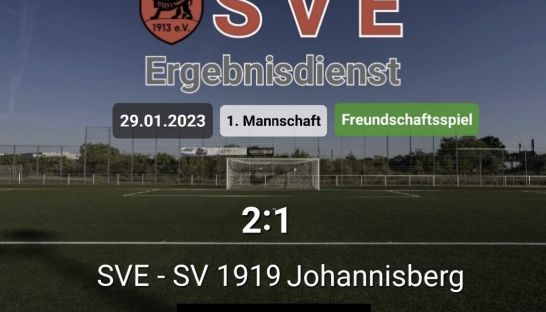 Ergebnis 1._SVE – SV 1919 Johannisberg 2-1