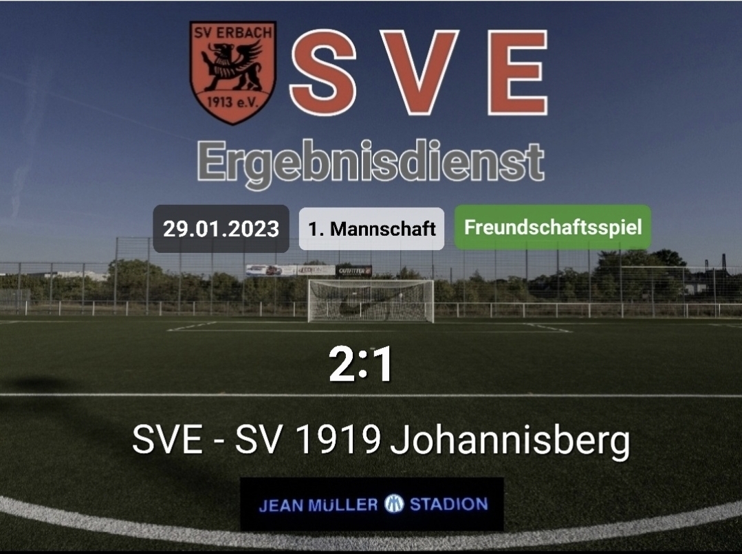 Ergebnis 1._SVE – SV 1919 Johannisberg 2-1