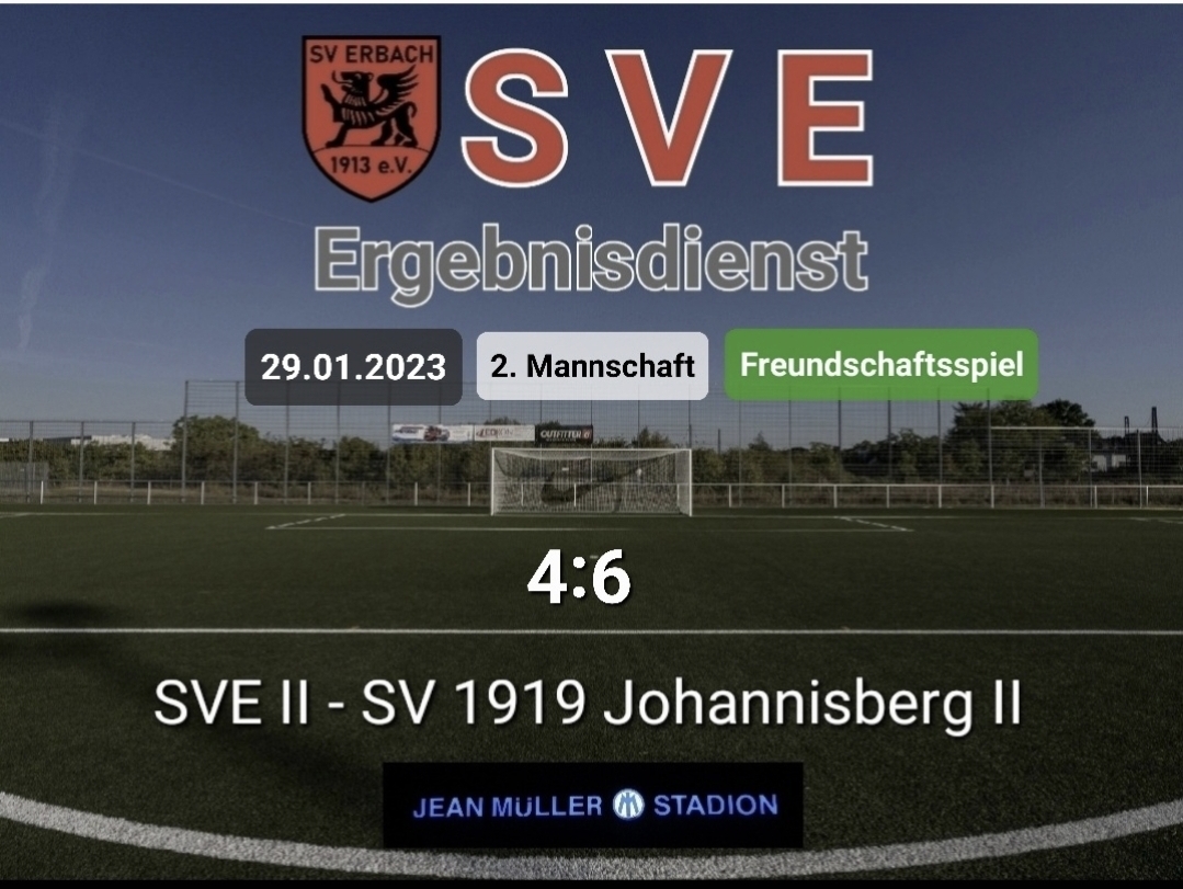 Ergebnis 2._Erbach – SV 1919 Johannisberg 4-6