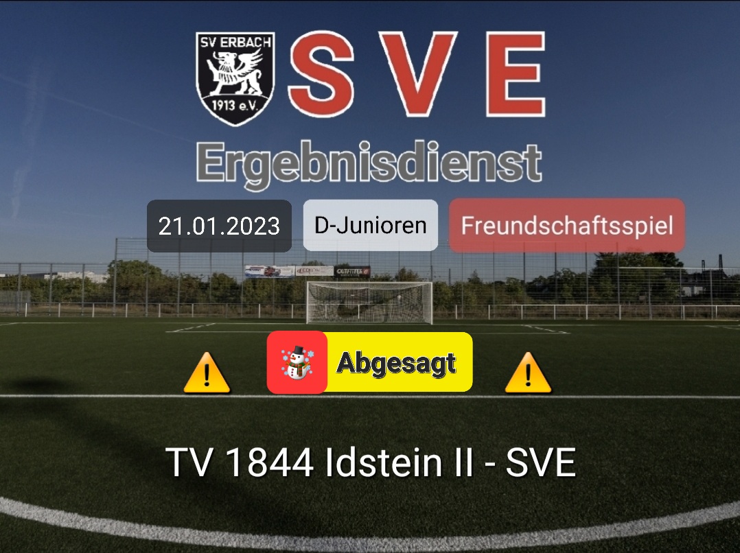 Ergebnis D_Idstein – Erbach – abgesagt