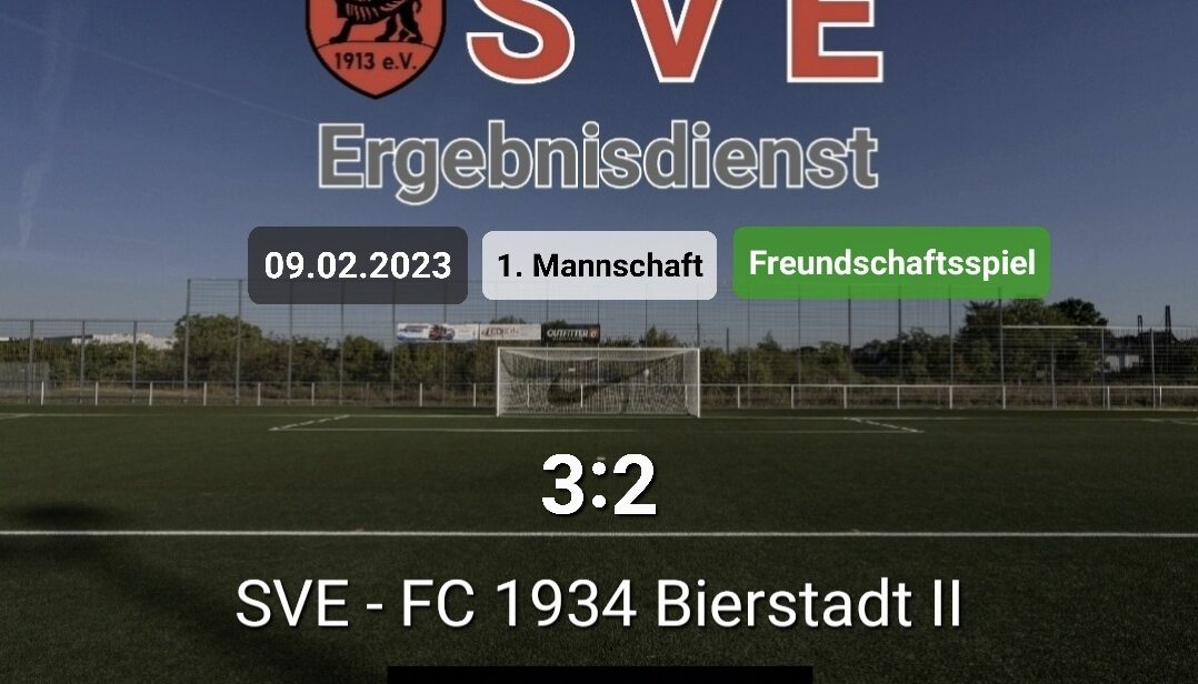 Ergebnis 1._SVE – FC 1934 Bierstadt II 3-2
