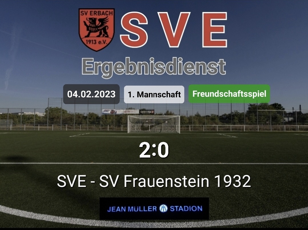 Ergebnis 1._SVE – SV Frauenstein 2-0