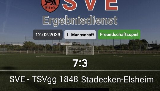 Ergebnis 1._SVE – TSVgg 1848 Stadecken-Elsheim 7-3