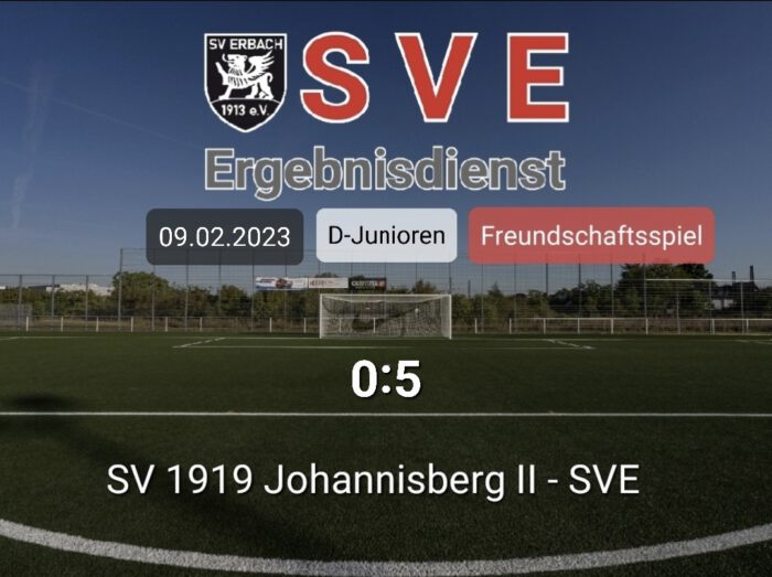 Ergebnis D_SV 1919 Johannisberg II – Erbach 0-5