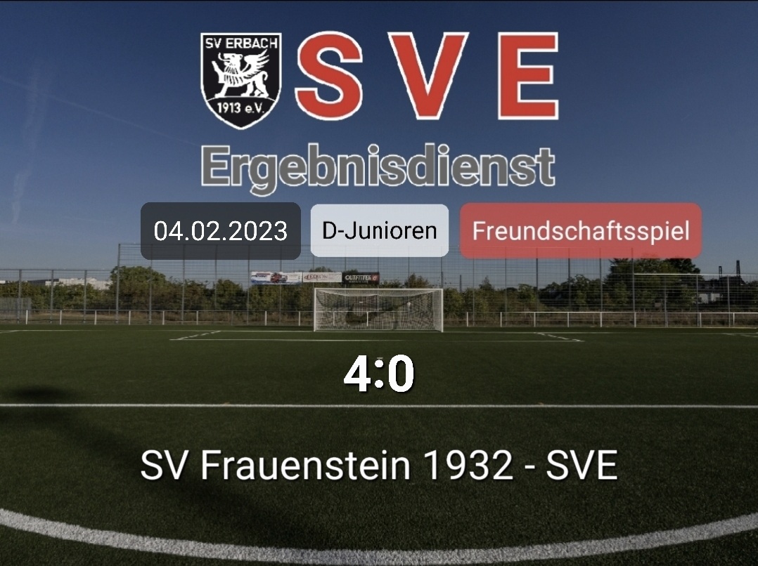 Ergebnis D_SV Frauenstein 1932 – Erbach 4-0