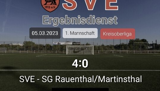 Ergebnis 1._SVE – SG Rauenthal-Martinsthal 4-0
