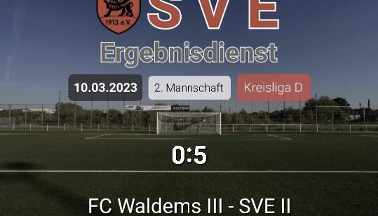 Ergebnis 2._FC Waldems III – Erbach 0-5