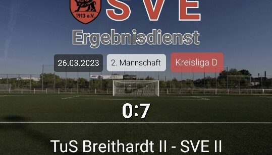 Ergebnis 2._TuS Breithardt II – Erbach 0-7