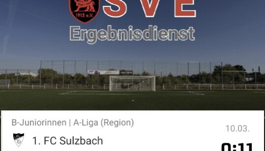 Ergebnis Bw_1. FC Sulzbach – Erbach 0-11