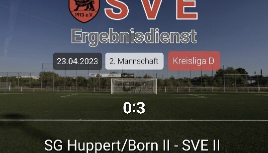 Ergebnis 2._SG Huppert_Born II – Erbach 0-3