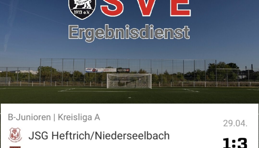 Ergebnis B_JSG Heftrich_Niederseelbach- Erbach 1-3
