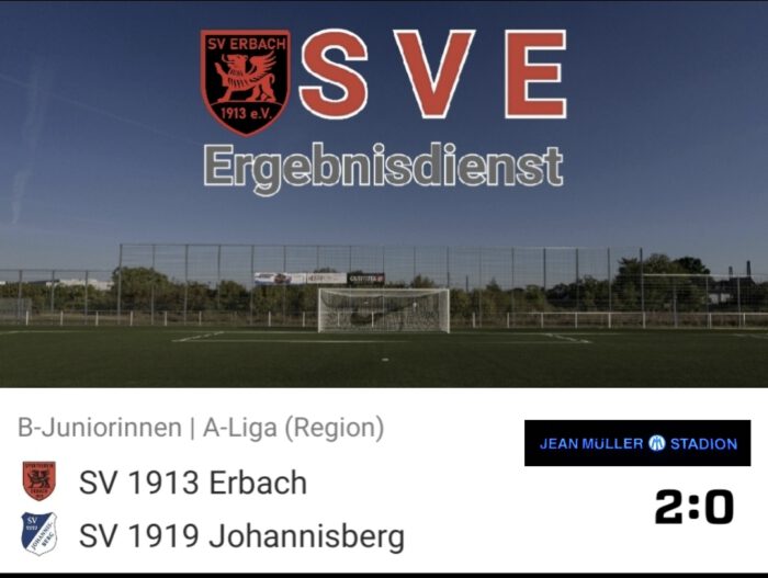 Ergebnis Bw_Erbach – SV 1919 Johannisberg 2-0