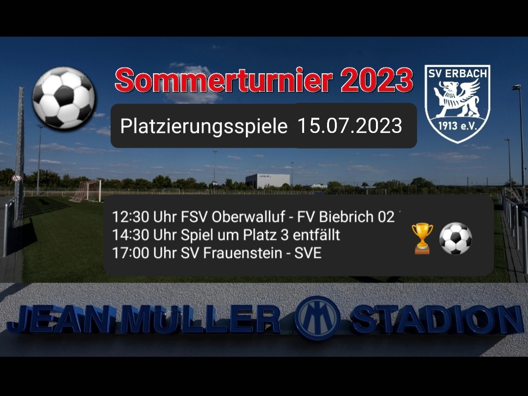 Sommerturnier 2023 – Platzierungsspiele