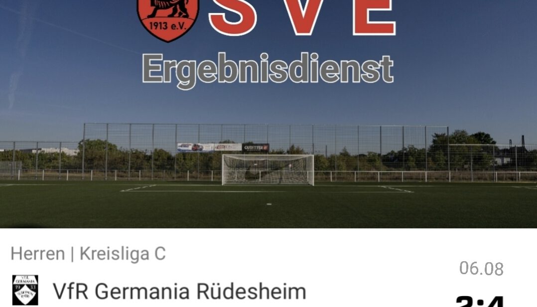2023-08-06 Ergebnis VfR Germania Rüdesheim – SVE II