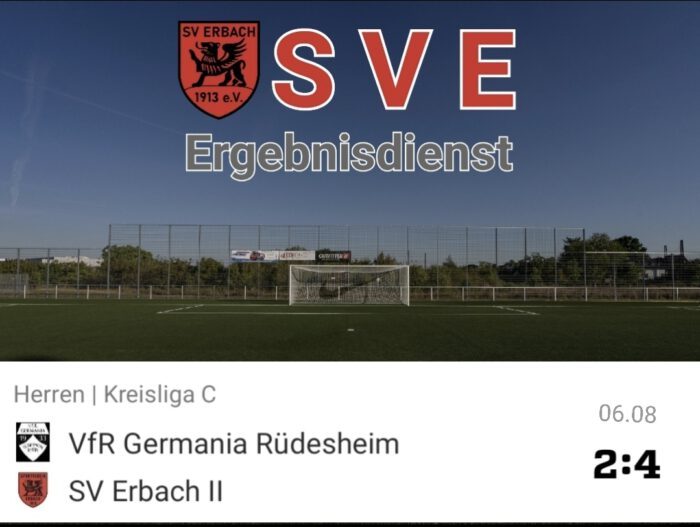 2023-08-06 Ergebnis VfR Germania Rüdesheim – SVE II