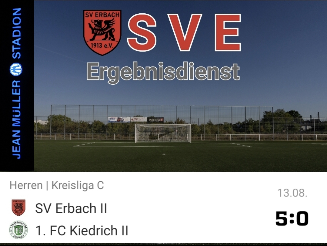 2023-08-13 Ergebnis SVE II – 1. FC Kiedrich II
