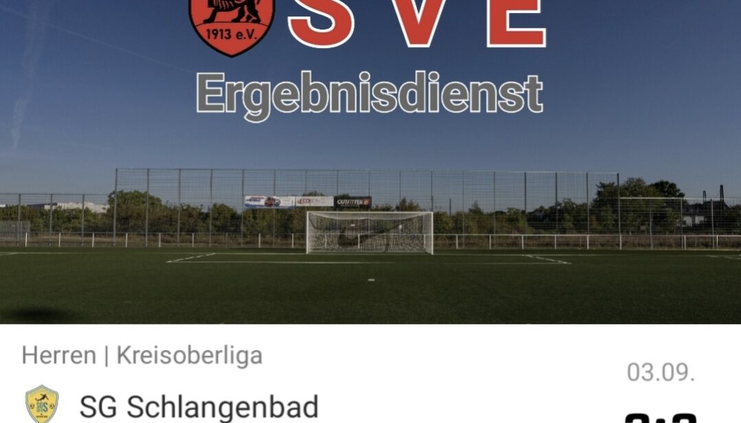 2023-09-03 Ergebnis SG Schlangenbad – SVE