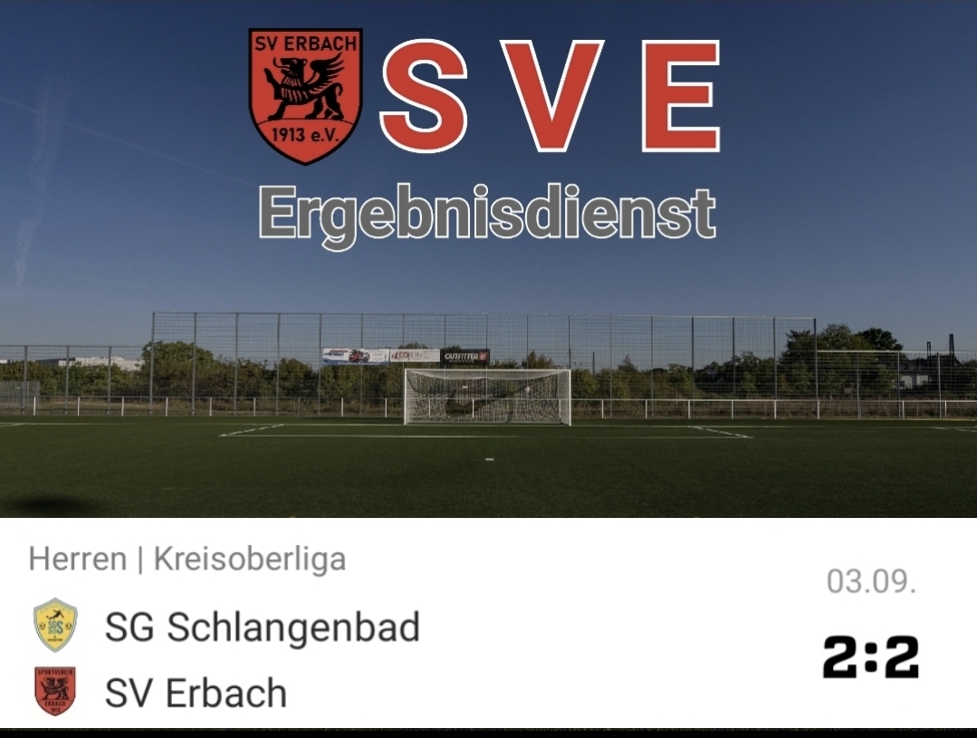 2023-09-03 Ergebnis SG Schlangenbad – SVE
