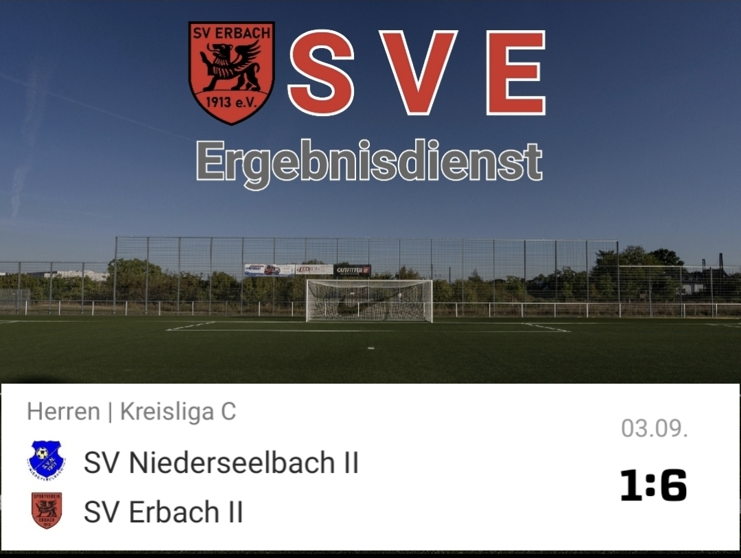 2023-09-03 Ergebnis SV Niederseelbach II – SVE II