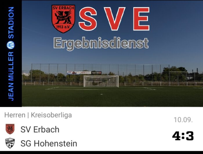 2023-09-10 Ergebnis SVE – SG Hohenstein