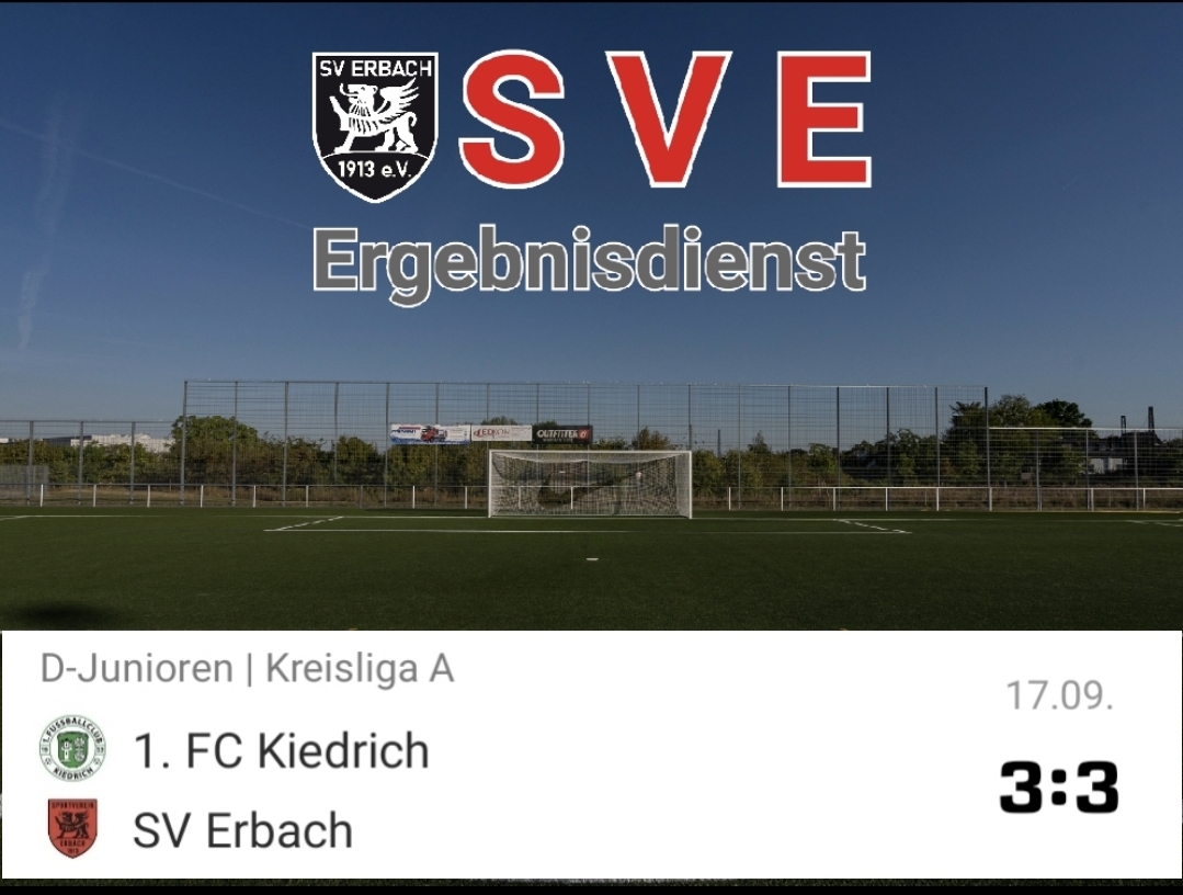 2023-09-17 Ergebnis 1. FC Kiedrich – SVE (D1)