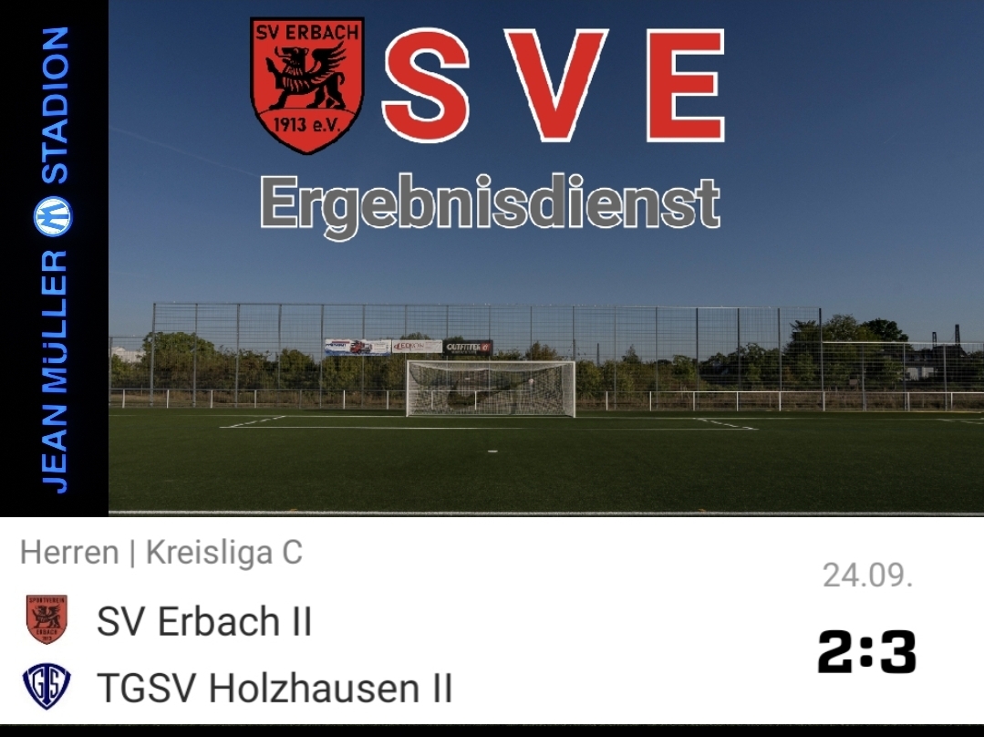 2023-09-24 Ergebnis SVE II – TGSV Holzhausen II