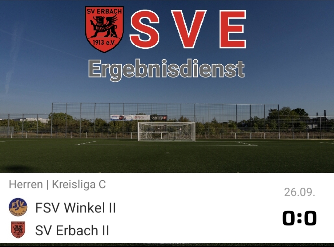 2023-09-26 Ergebnis FSV Winkel II – SVE II
