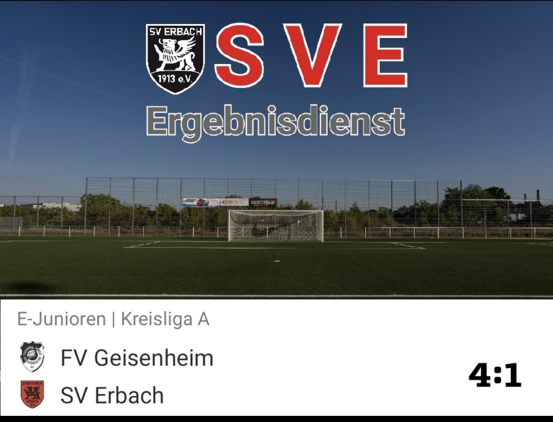2023-10-15 Ergebnis FV Geisenheim – SVE (E1)